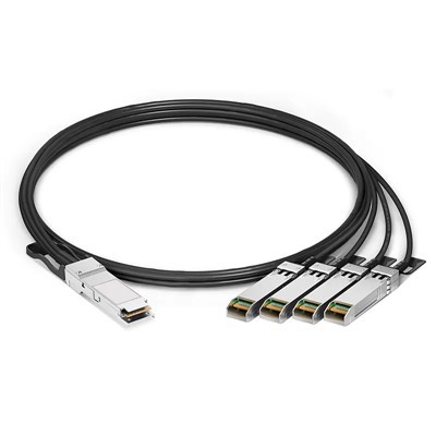 Compatível de qualidade superior 1 0 0g qsfp28 a 4 x 25g sfp28 Anexo direto passivo Cabo de quebra de cobre 0,5m -5 m